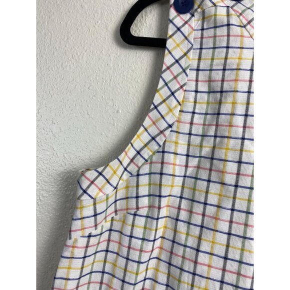 Modcloth Up With The Fun Plaid  Sleeveless Shift Dress‎ Women Large Pinup Retro - Picture 10 of 16